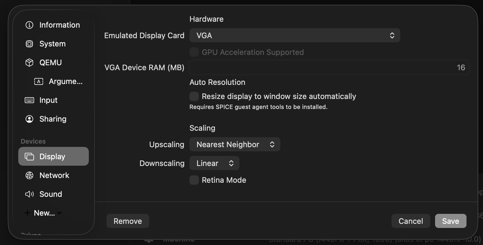 Make sure the Display Card is set to VGA